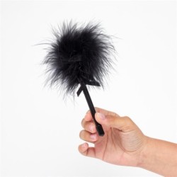 Jeu Secret porte plume de plumes noir