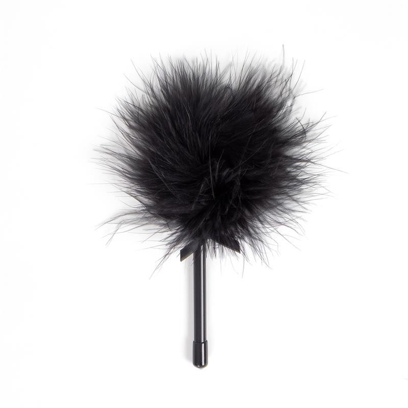 Jeu Secret porte plume de plumes noir