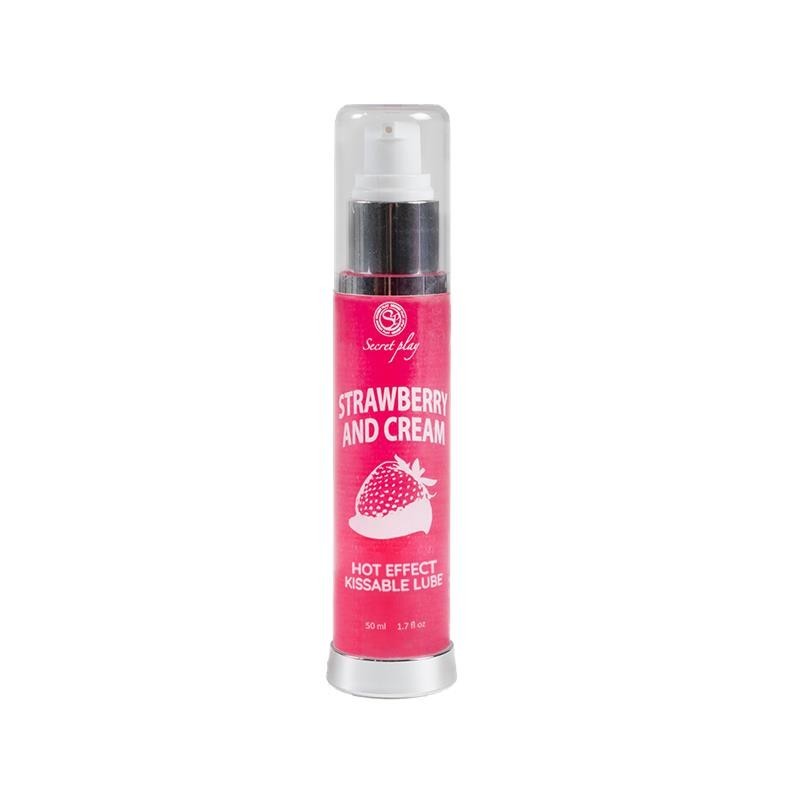 Secret play Lubrifiant Effet chaud fraises avec crème 50 ml