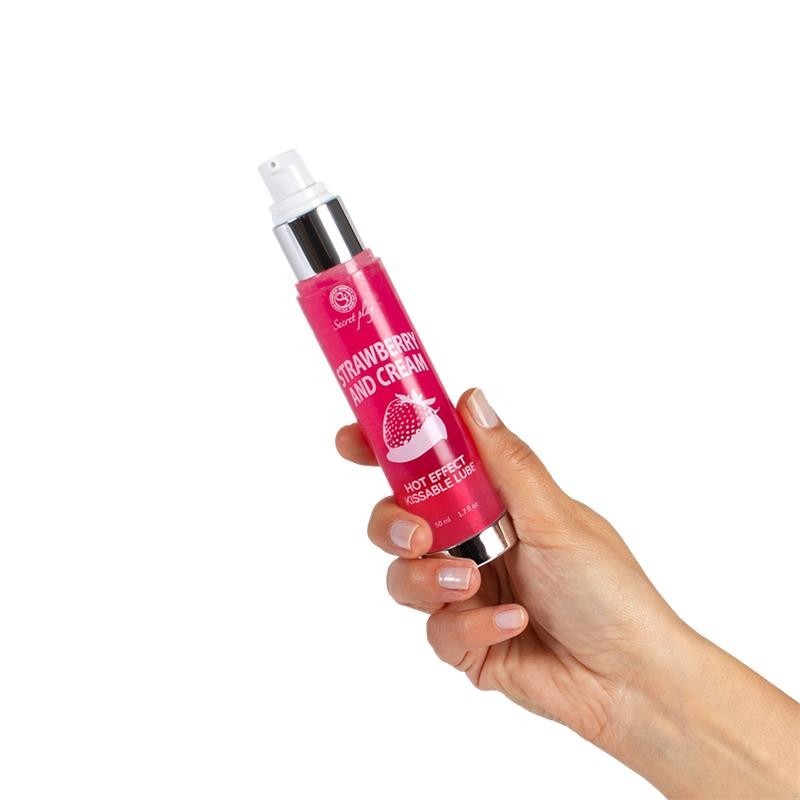 Secret play Lubrifiant Effet chaud fraises avec crème 50 ml