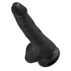 King Cock pénis avec Testicules de 6 - Couleur noir