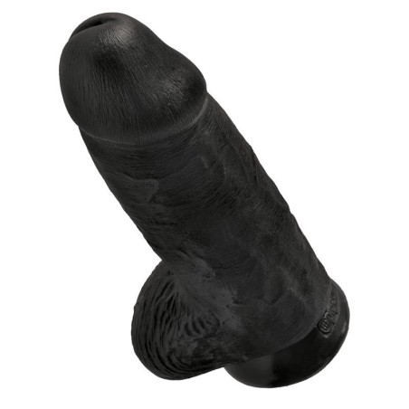 Gode avec testicules 9 Chubbet noir