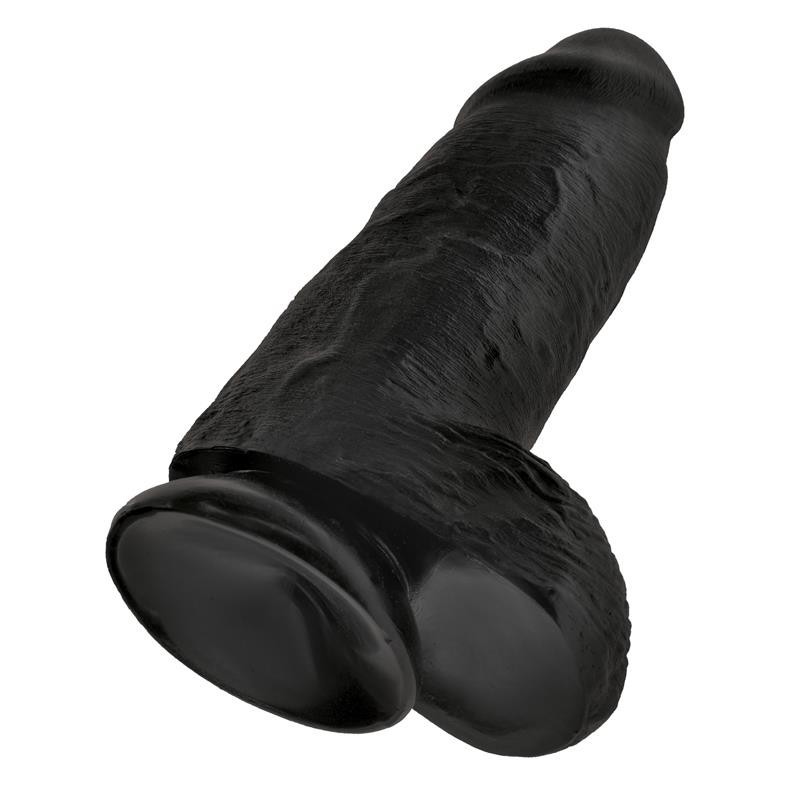 Gode avec testicules 9 Chubbet noir