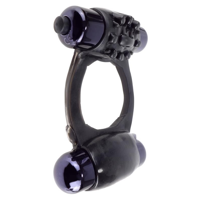 Fantaset C-Ringz Super Anneau Duo Vibromasseur Noir