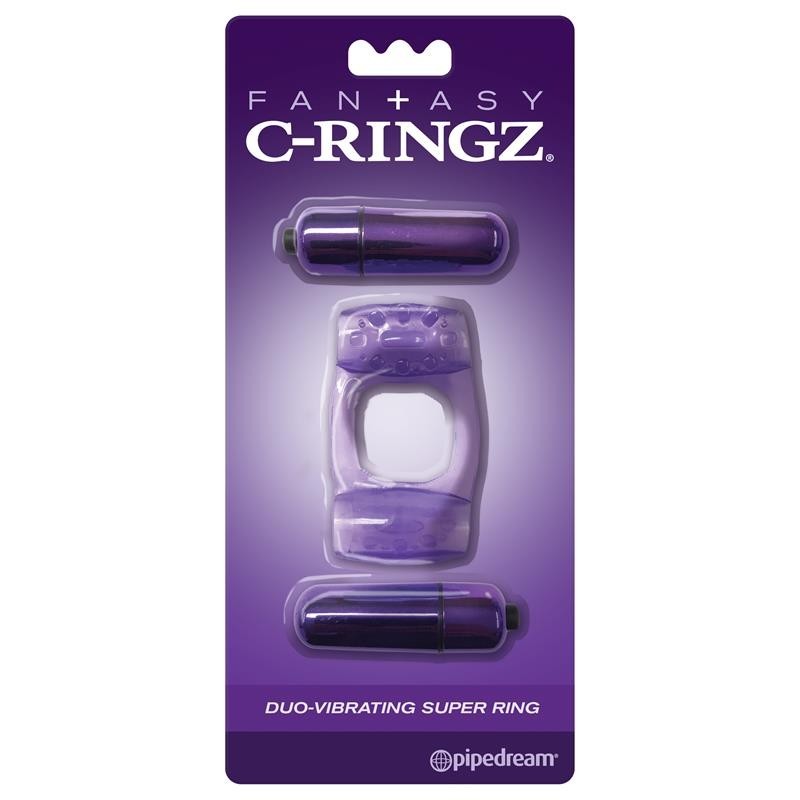 Fantaset C-Ringz Super Anneau Double Vibration mauve