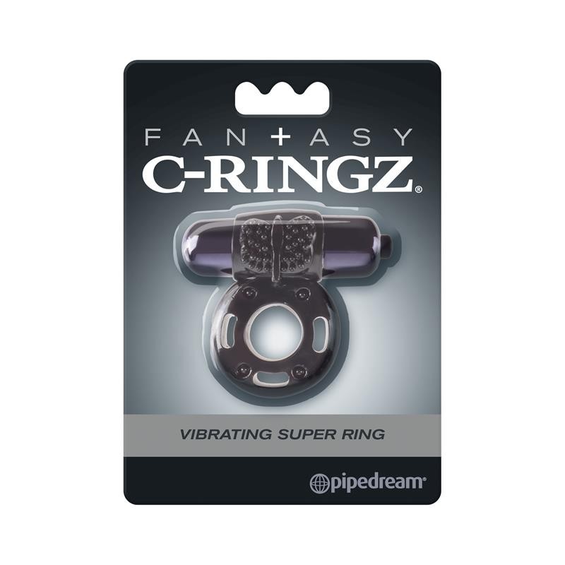 Fantaset C-Ringz Anneau Vibrant en Noir