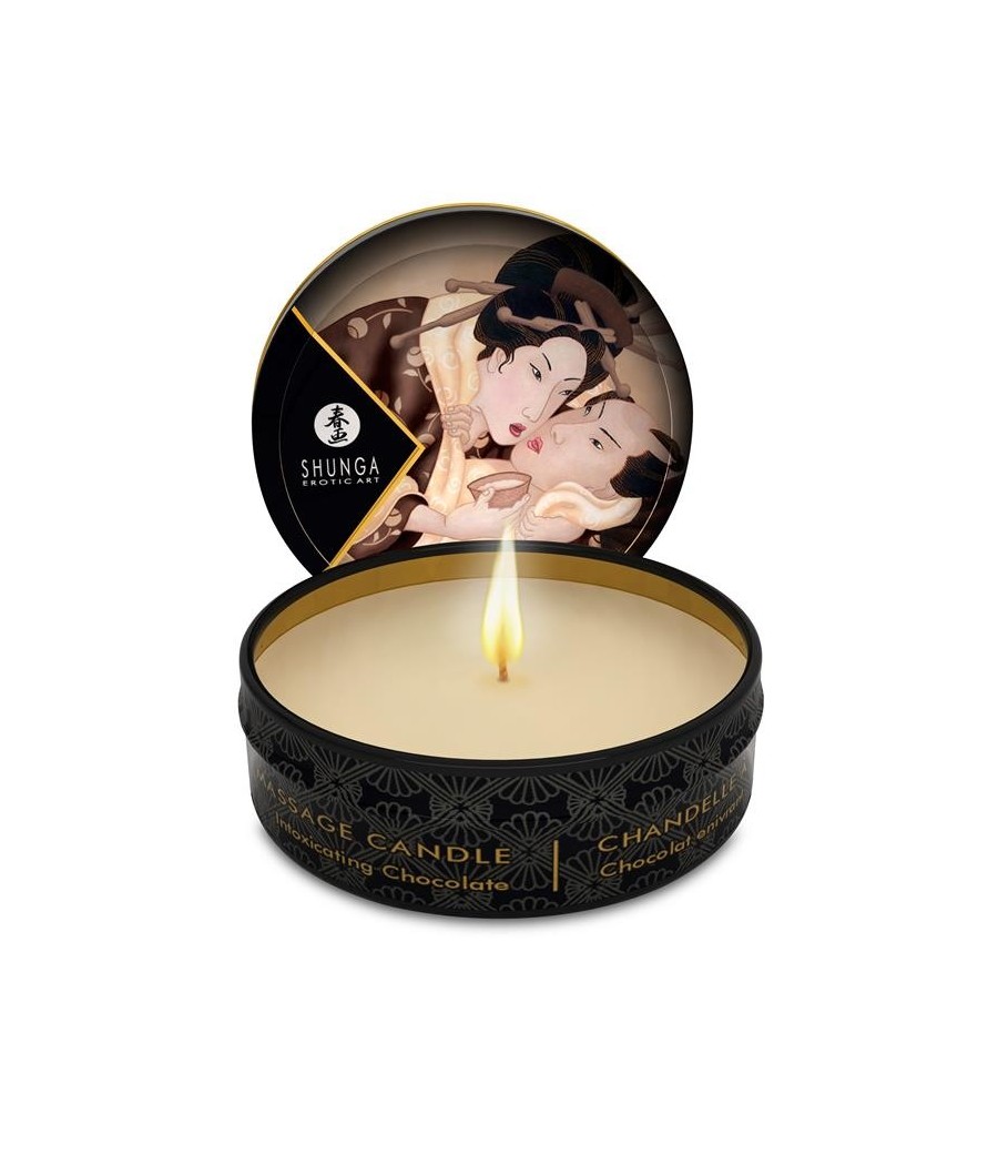 Shunga Mini bougie de massage Chocolat