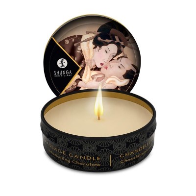 Shunga Mini bougie de massage Chocolat