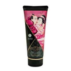 Shunga creme de massage gout framboise