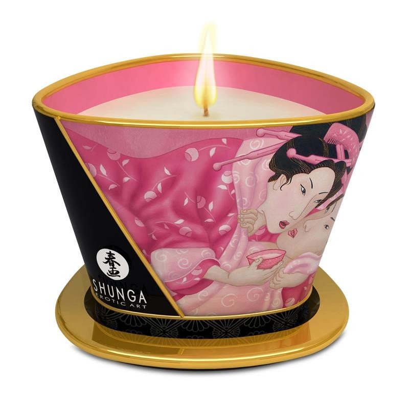 Shunga bougie de Massage rose