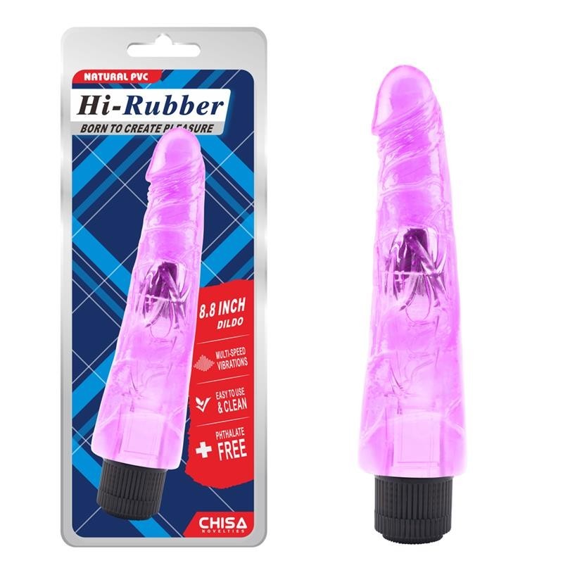 Vibromasseur Hi-Rubber 8.8 mauve
