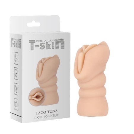 Masturbateur Taco Tuna T-Skin 12,6 cm Naturel
