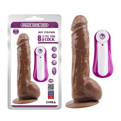 vibromasseur Jeff Stryker 8.9 Marron