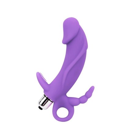 Stimulateur Venus 4,7 x 3,7 cm silicone pourpre