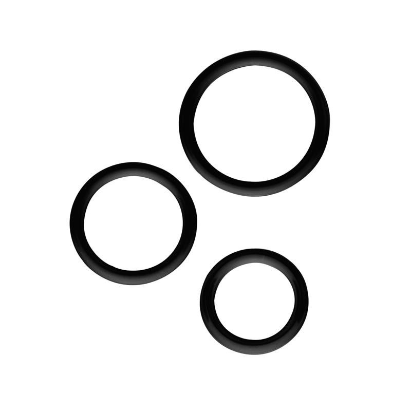 Anneau à pénis Magnum Force silicone noir