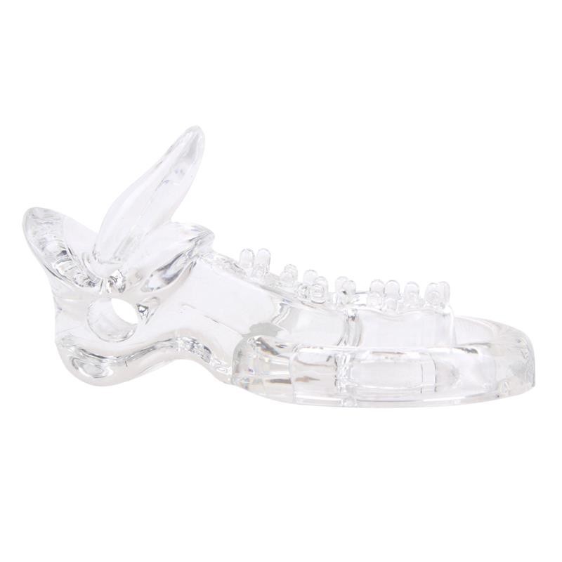 Anneau Vibromasseur pour pénis The Tongue transparent