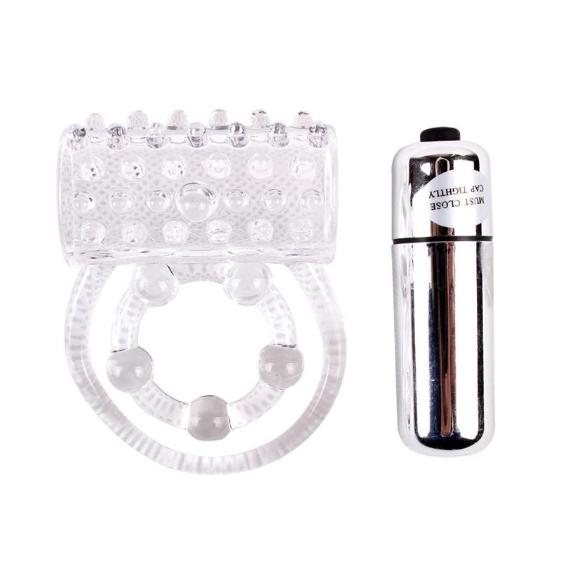 Anneau Vibromasseur pour pénis Clear transparent