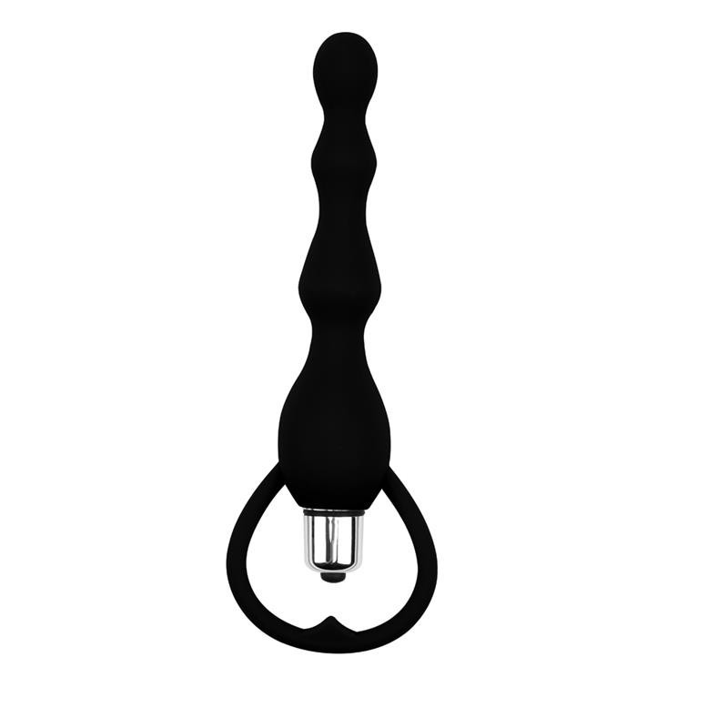 chaine Anal Tail Power silicone Noir