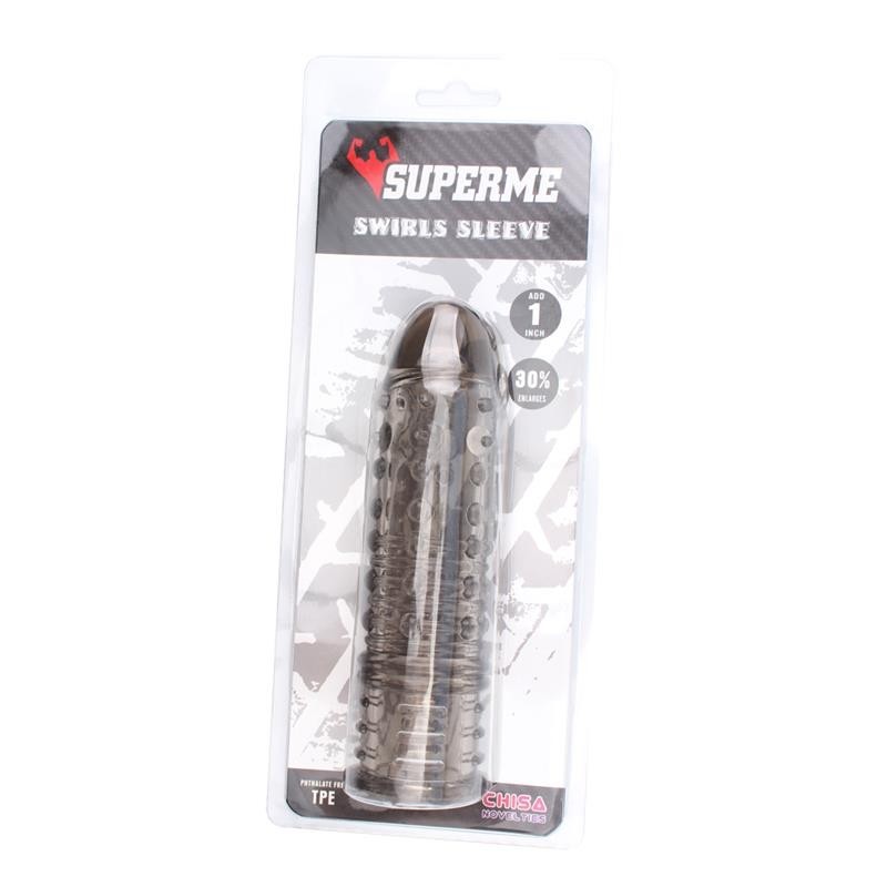 Housse à pénis Swirls Gris