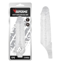 Etui pour pénis avec Sujeción pour testicules Mighty transparent