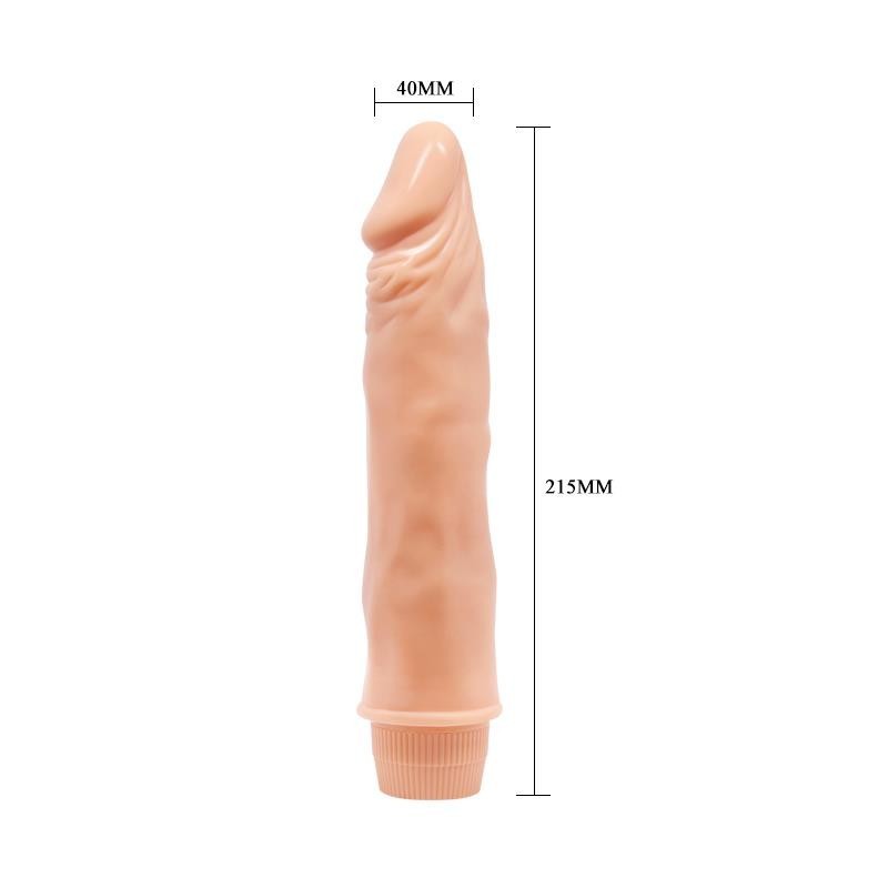 Vibromasseur Couleur Naturel 21,5 cm