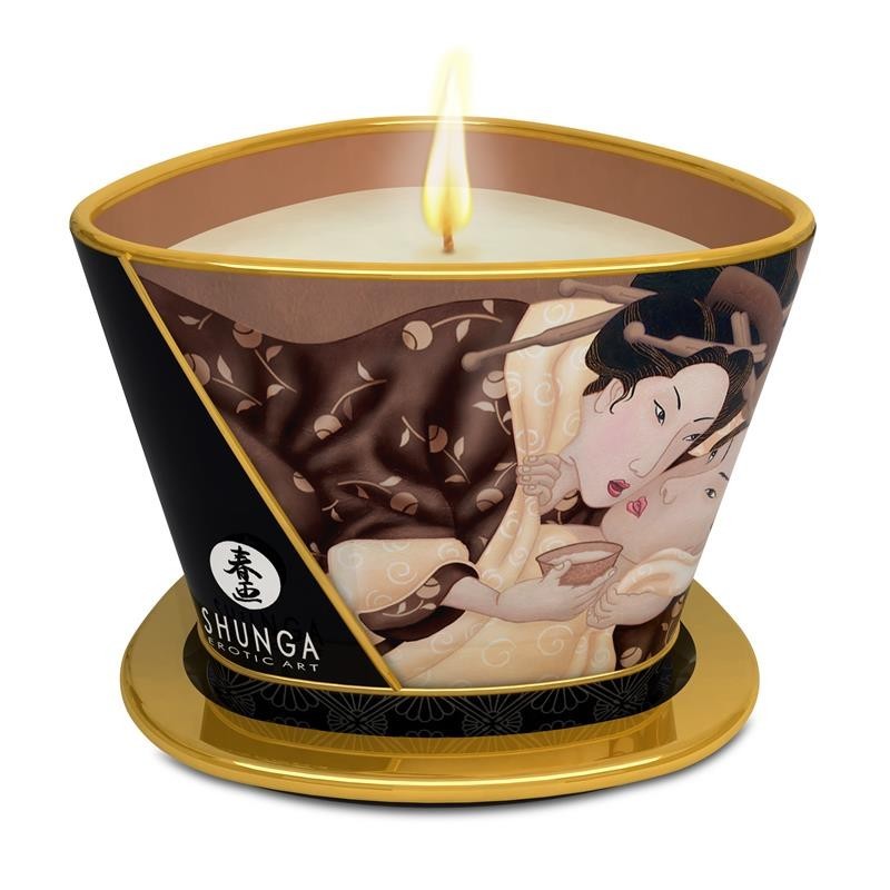 Massage Shunga bougie au chocolat