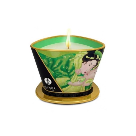 Shunga bougie de massage Vert Exotique