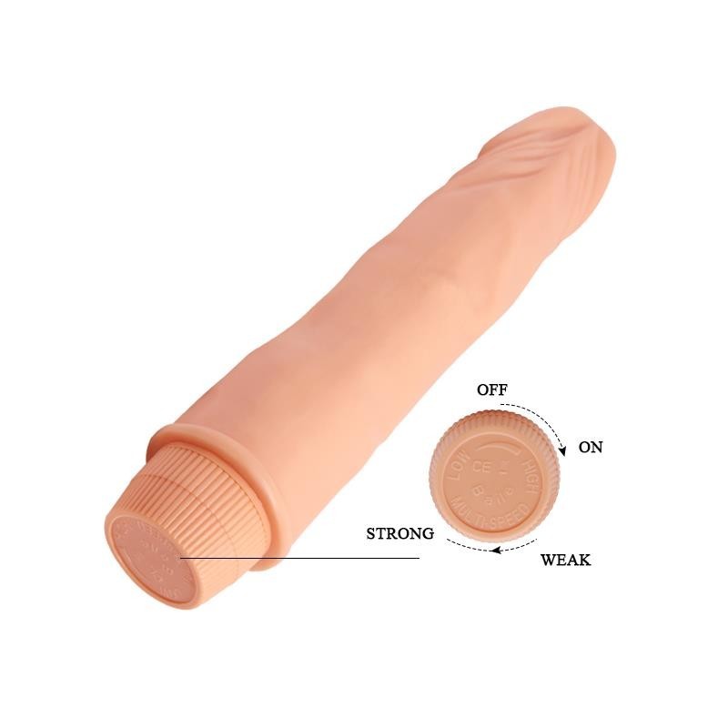 Vibromasseur Couleur Naturel 21,5 cm