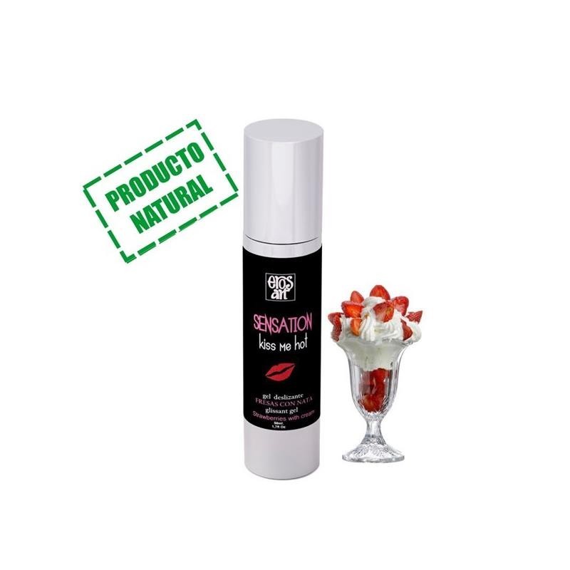 Erosert Lubrifiant Sensation fraises avec crème
