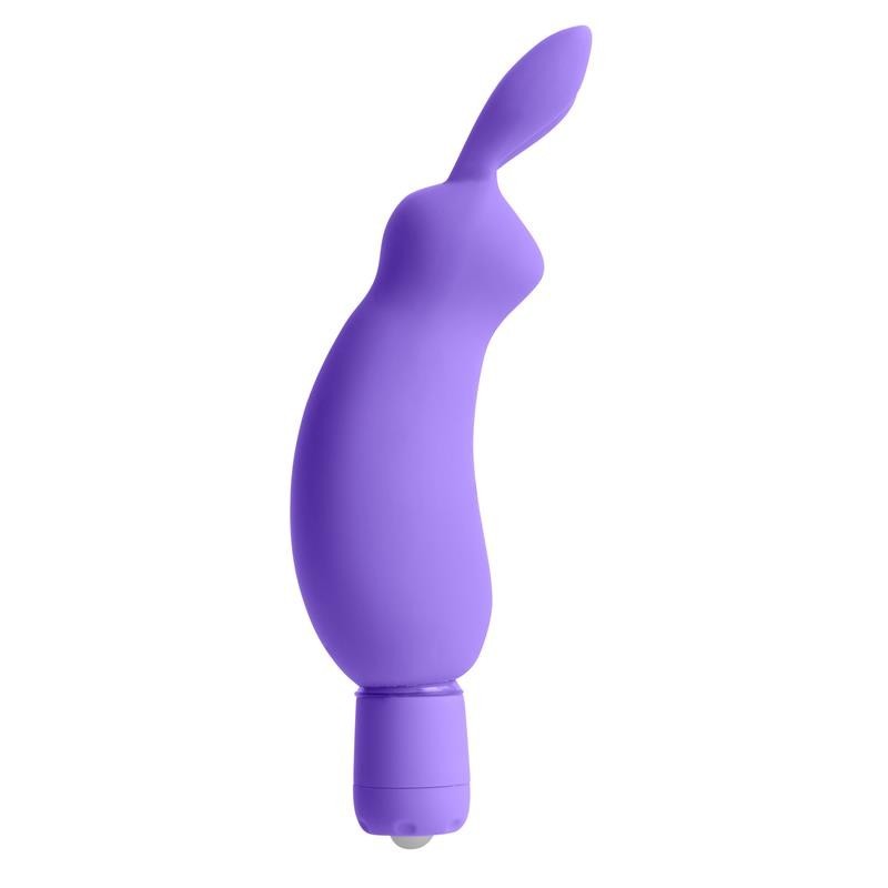 Mini Vibromasseur Néon Luv Bunnet mauve