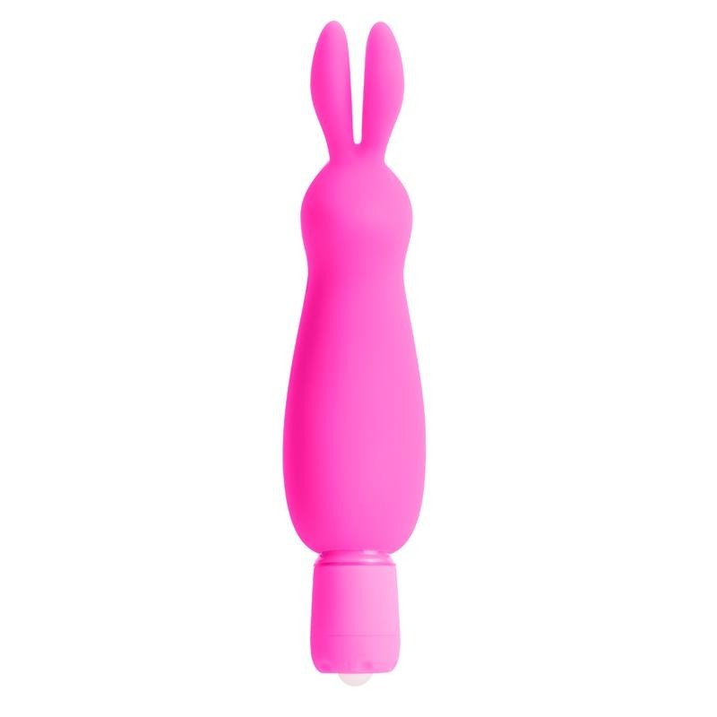 Mini Vibromasseur Néon Luv Bunnet Rose