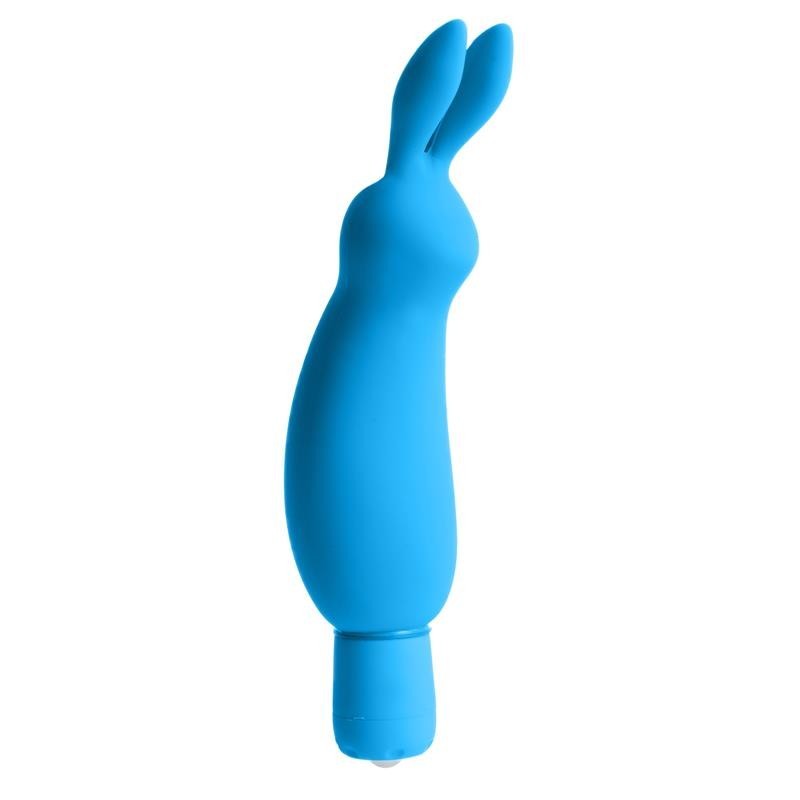 Mini Vibromasseur Néon Luv Bunnet bleu