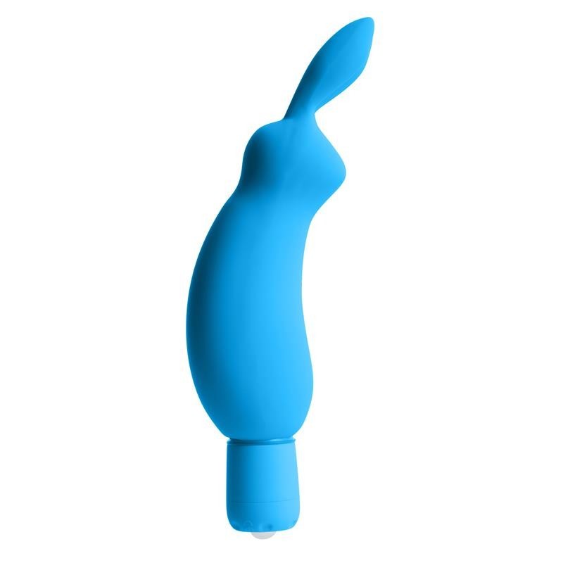 Mini Vibromasseur Néon Luv Bunnet bleu