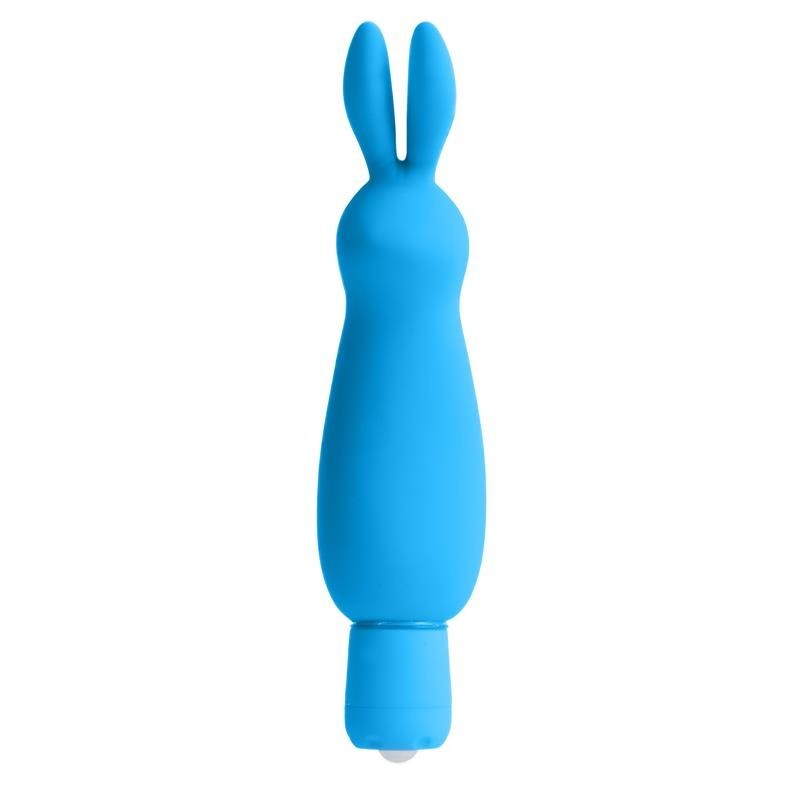 Mini Vibromasseur Néon Luv Bunnet bleu