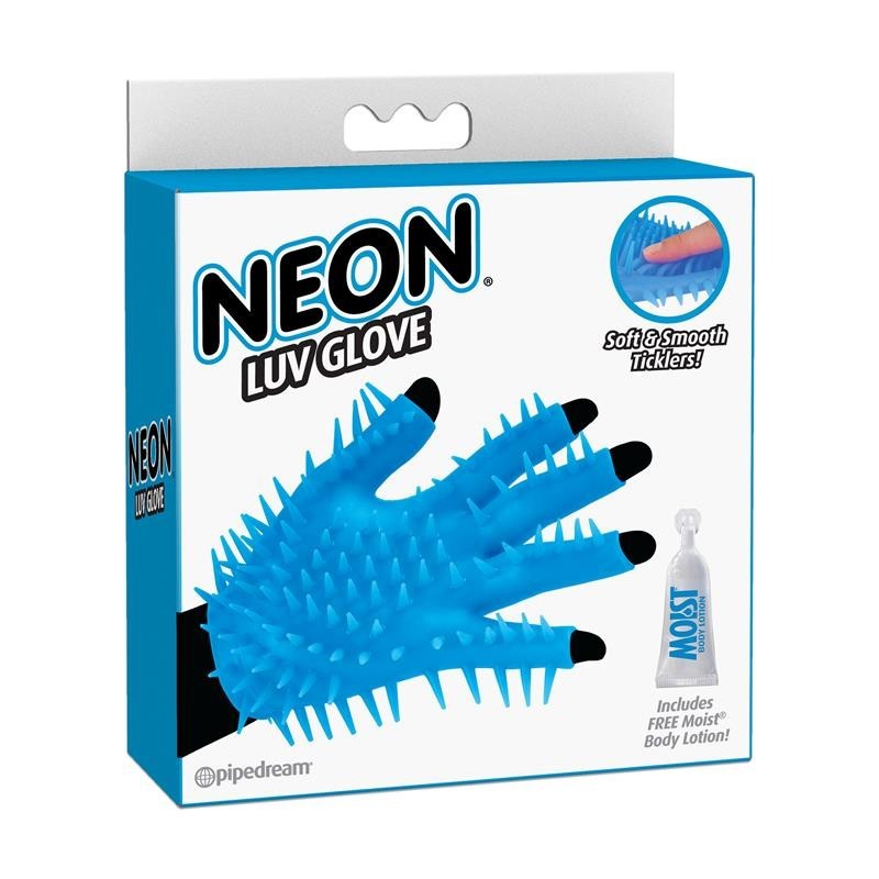 Néon Guantes stimulateurs bleu