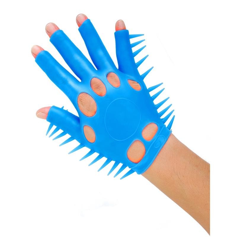 Néon Guantes stimulateurs bleu