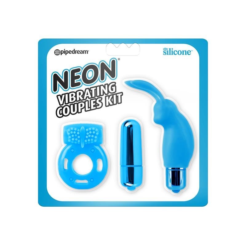 Kit Néon pour couples couleur bleu
