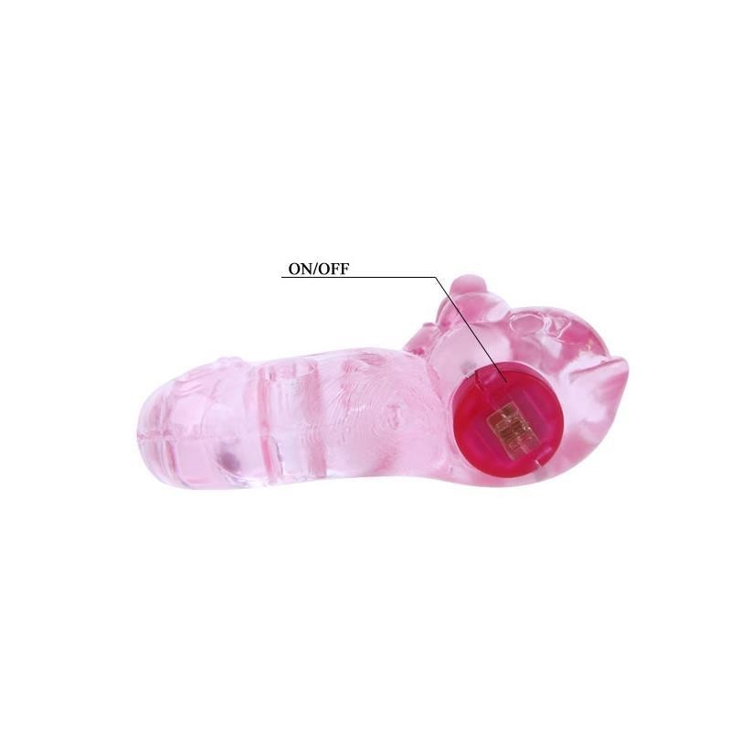 Anneau Vibromasseur couleur ours rose