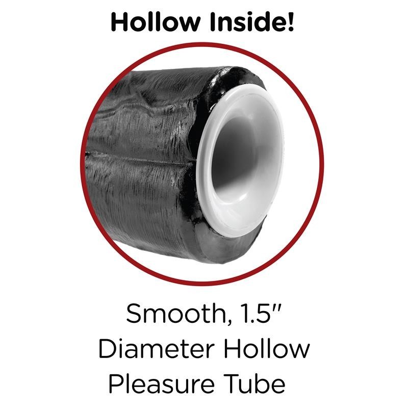 harnais avec bretelles et gode double 11 - Couleur noir