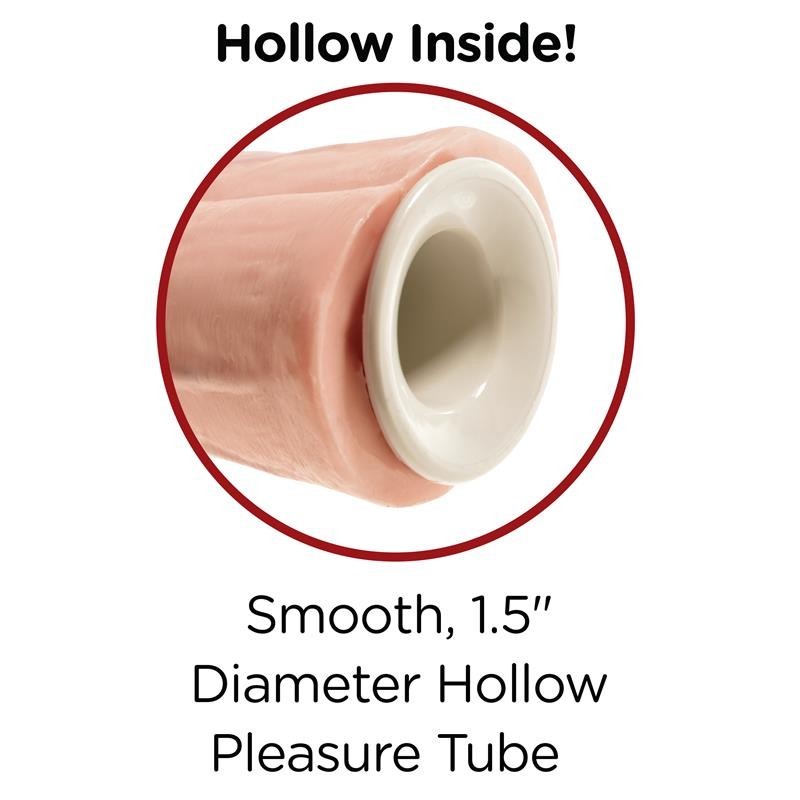 harnais avec bretelles et Gode Double Couleur Naturel 11