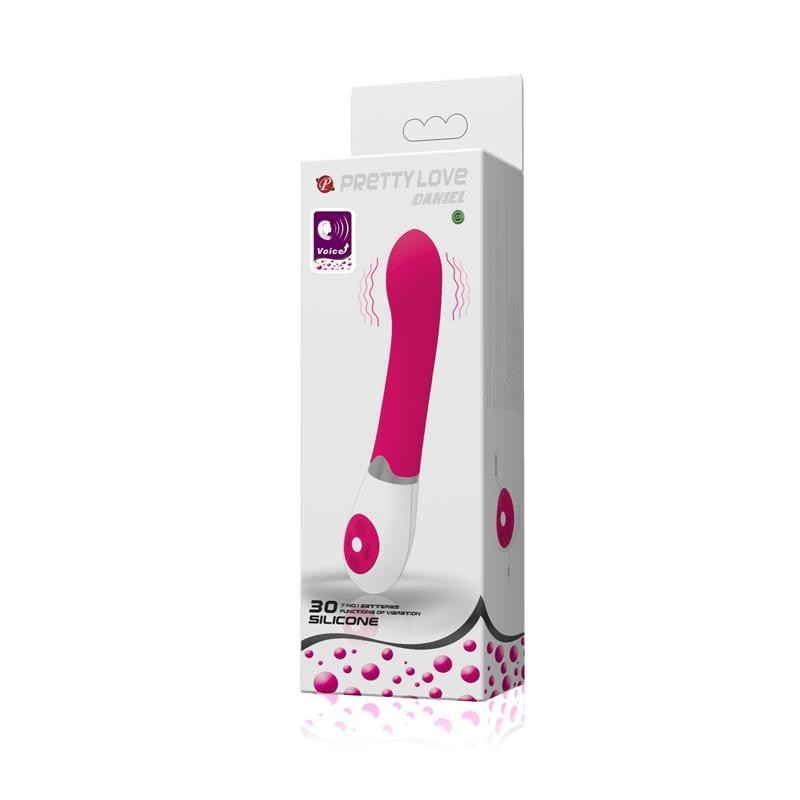 vibromasseur Daniel avec controle vocal couleur rose