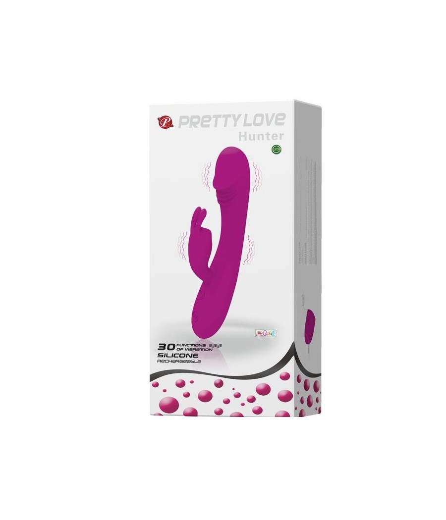 Hunter vibromasseur Rabbit Couleur Rose
