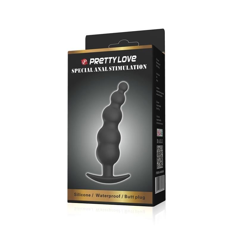 Plug Anal bules silicone Noir