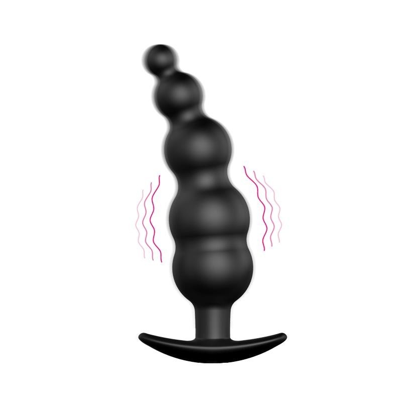 vibromasseur Anal bules Noir avec Contrôle Remo cl70