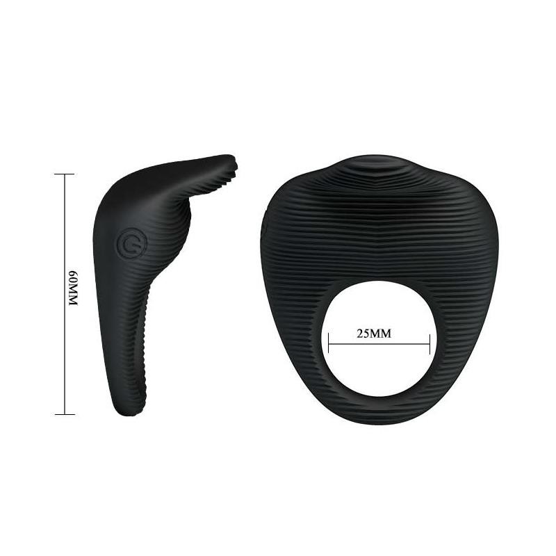 Anneau Vibrant Thimble Noir