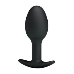 Plug Anal silicone Noir avec boule