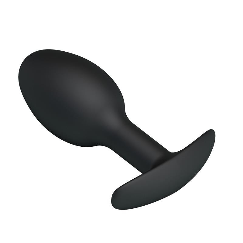 Plug Anal silicone Noir avec boule
