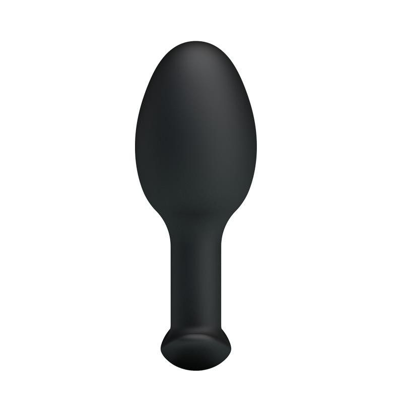 Plug Anal silicone Noir avec boule