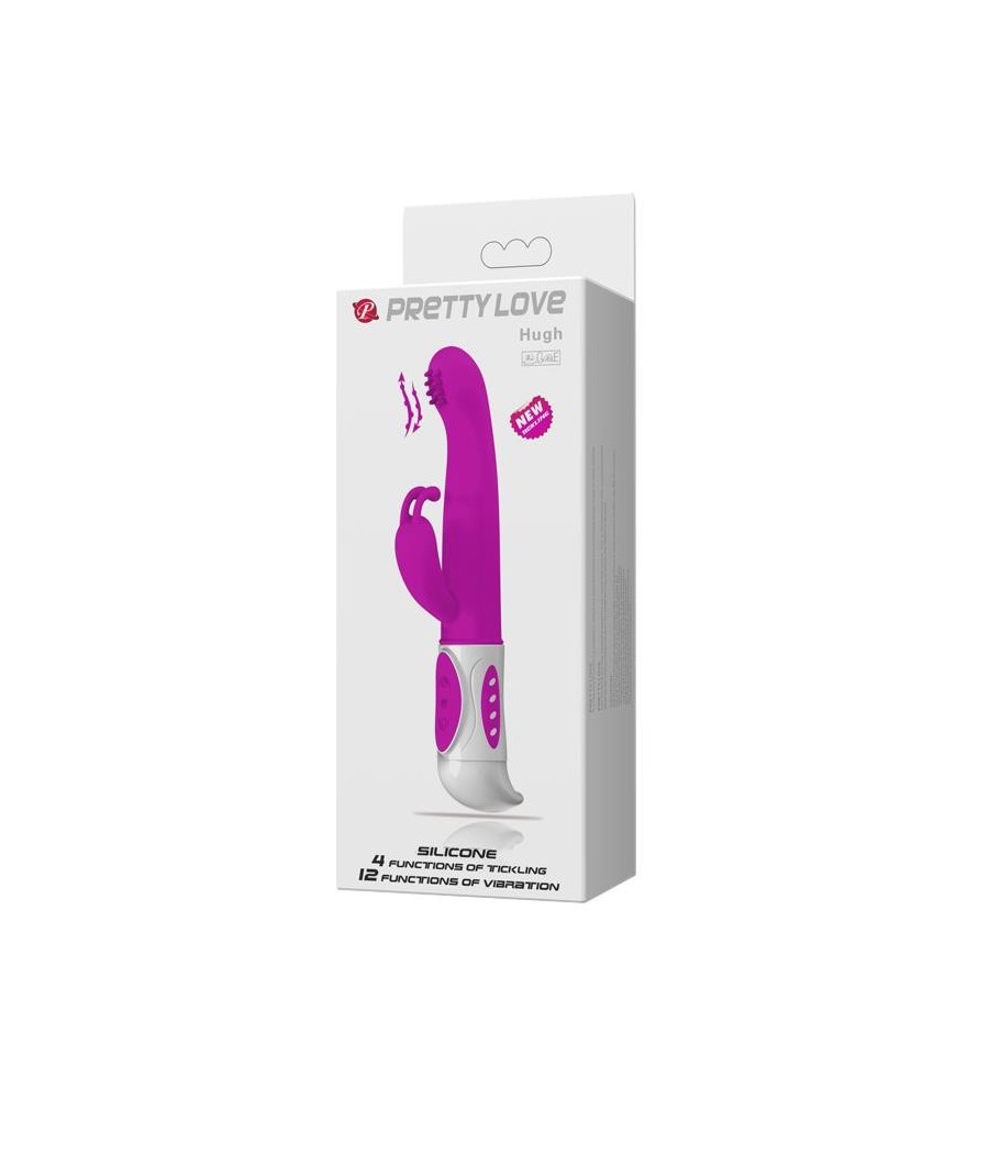Hugh vibromasseur Rabbit couleur rose