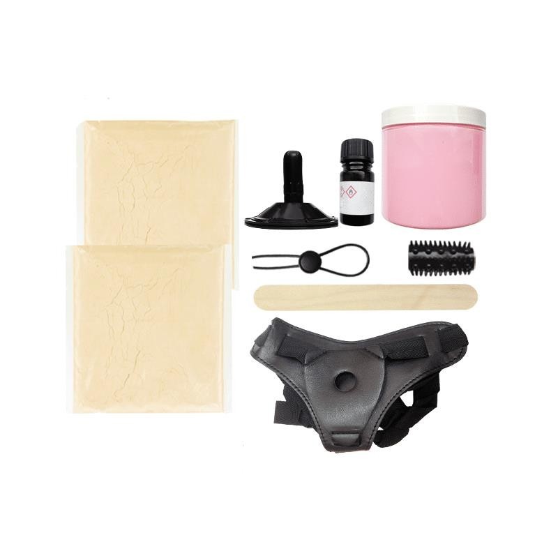 cloneur de pénis avec harnais Naturel